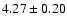 $4.27\pm0.20$