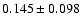$0.145\pm0.098$