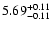 $5.69_{\rm -0.11}^{+0.11}$