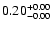 $ 0.20_{\rm -0.00}^{+0.00}$