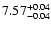 $ 7.57_{\rm -0.04}^{+0.04}$