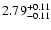 $2.79_{\rm -0.11}^{+0.11}$