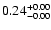 $ 0.24_{\rm -0.00}^{+0.00}$