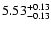 $5.53_{\rm -0.13}^{+0.13}$