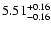 $5.51_{\rm -0.16}^{+0.16}$