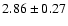$2.86\pm0.27$