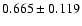 $0.665\pm0.119$