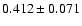 $0.412\pm0.071$