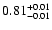 $ 0.81_{\rm -0.01}^{+0.01}$