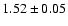$1.52\pm0.05$