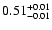 $ 0.51_{\rm -0.01}^{+0.01}$