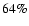 $64\%$