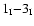 $1_{\rm I}{-}3_{\rm I}$