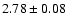 $2.78 \pm 0.08$