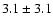 $3.1 \pm 3.1$