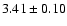$3.41 \pm 0.10$