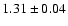 $1.31 \pm 0.04$