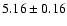 $5.16 \pm 0.16$