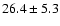 $26.4 \pm 5.3$