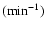 $({\rm min}^{-1})$