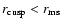 $r_{\rm cusp} < r_{\rm ms}$
