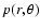 $p(r,\theta)$