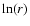 $\ln(r)$