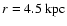 $r=4.5~\rm kpc$