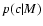 $p(c\vert M)$