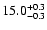 $\rm 15.0^{+0.3}_{-0.3}$
