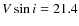 $V \sin i = 21.4$