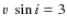 $v~\sin{i} = 3$