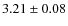 $3.21\pm0.08$