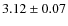 $3.12\pm0.07$
