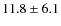 $11.8\pm6.1$