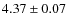 $4.37\pm0.07$