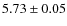 $5.73\pm0.05$
