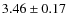 $3.46\pm0.17$