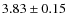 $3.83\pm0.15$
