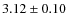 $3.12\pm0.10$