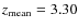 $z_{\rm mean}=3.30$