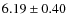 $6.19\pm0.40$