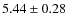 $5.44\pm0.28$