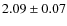 $2.09\pm0.07$