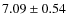$7.09\pm0.54$