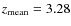 $z_{\rm mean}=3.28$