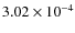 $3.02 \times 10^{-4}$