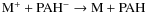 \ensuremath{{\rm M^+ + PAH^- \rightarrow M + PAH}}
