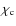 $\chi_{\rm c}$
