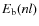 $E_{\rm {b}}(nl)$